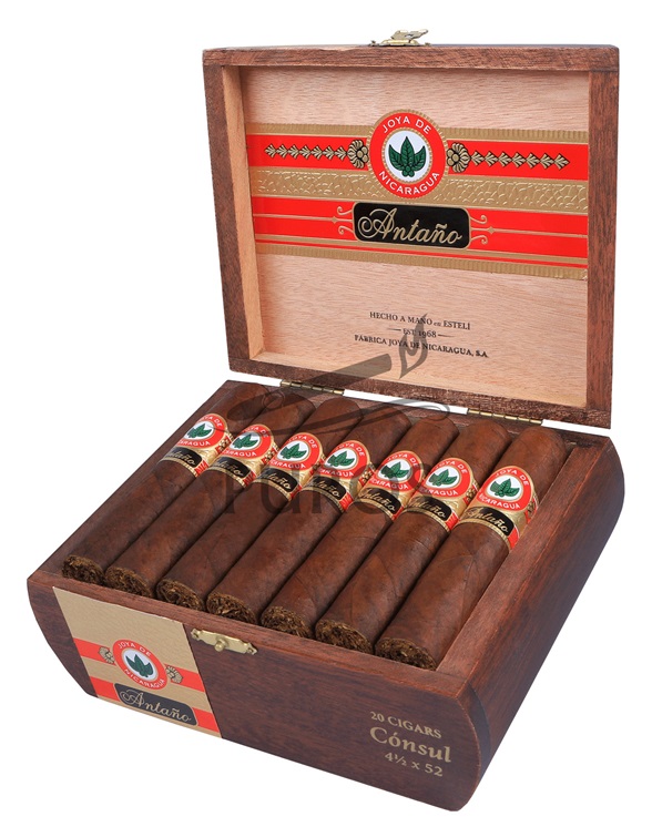 Joya De Nicaragua Antano 1970 Consul Öppen Cigarrlåda 20p