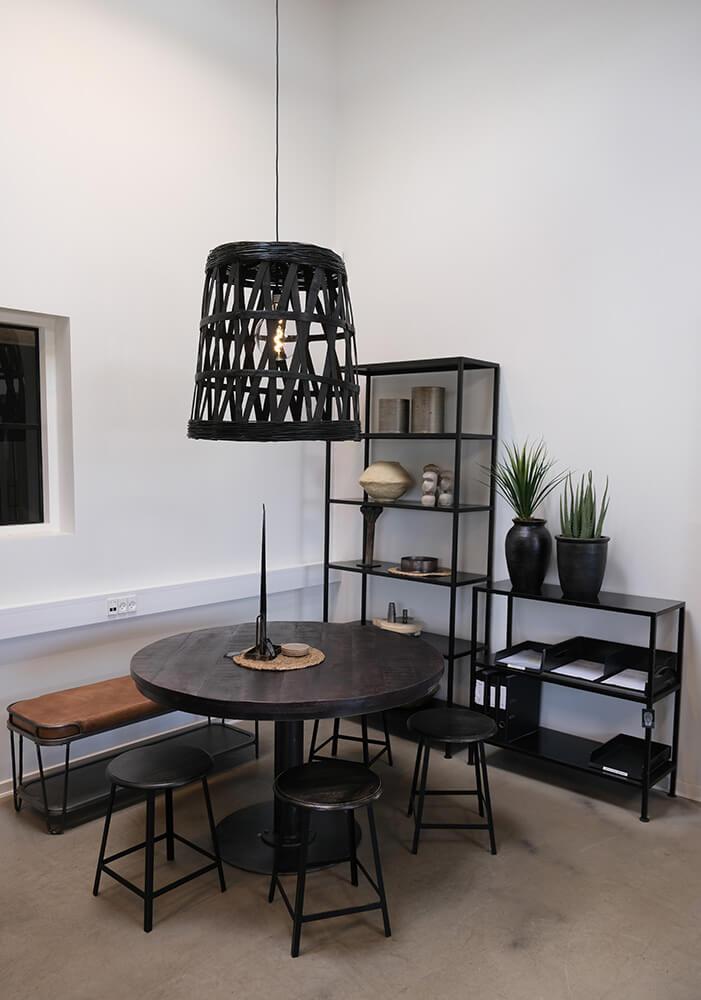 Tulda Taklampa i bambu Svart H 70 cm  - 4