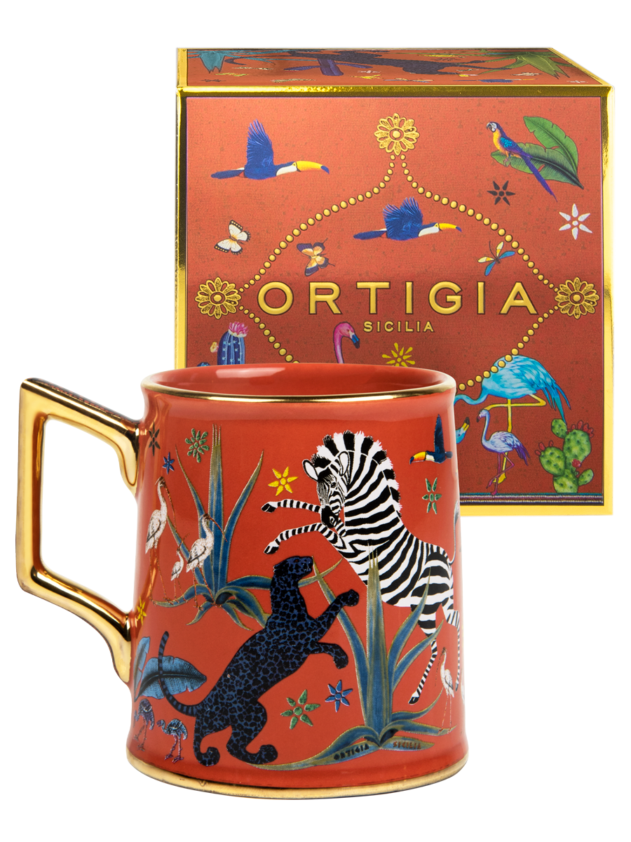 ORTIGIA Tazza Jungle Mug Ceramic Coral