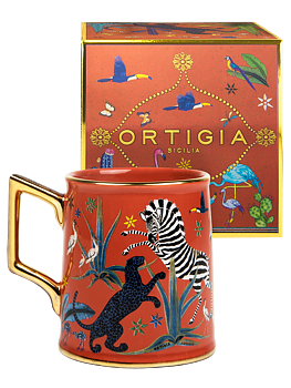 ORTIGIA Tazza Jungle Mug Ceramic Coral