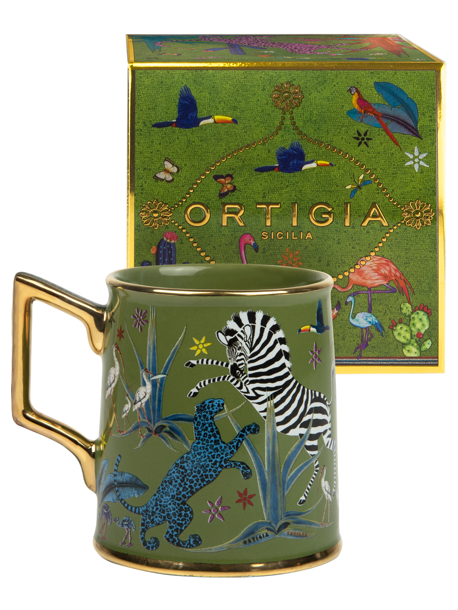 ORTIGIA Tazza Jungle Mug Ceramic Green