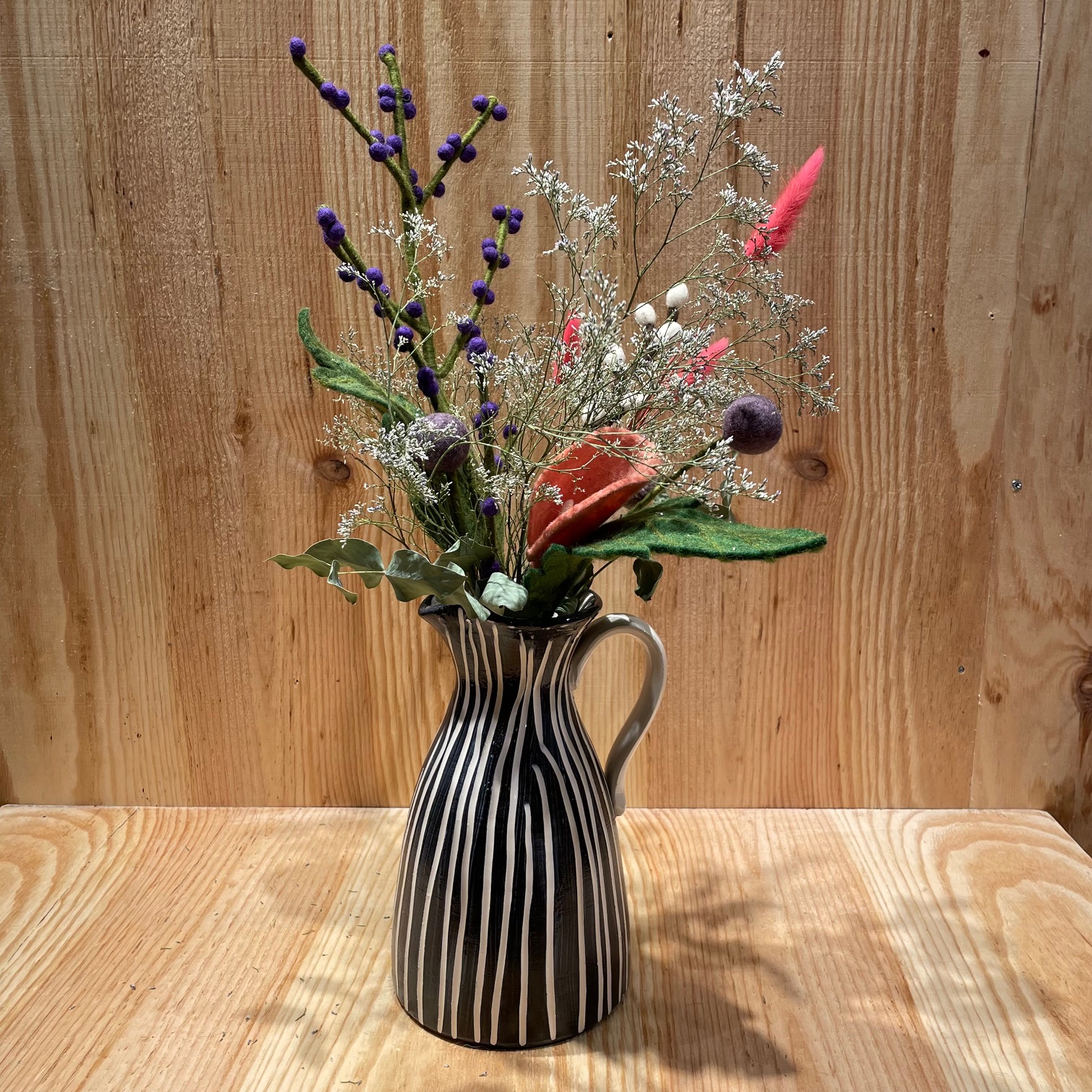 Blomsteruppsättning mix eukalyptus av ullblommor 