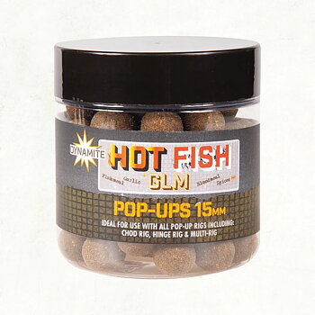 Dynamite Baits Hot Fish &amp; GLM Pop-Ups 15mm