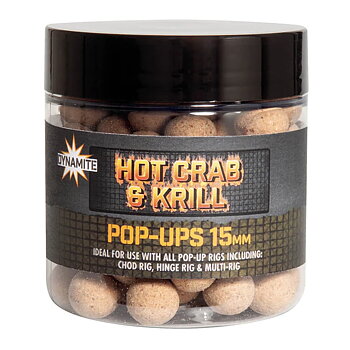 Dynamite Baits Hot Crab &amp; Krill Pop-Ups 15mm