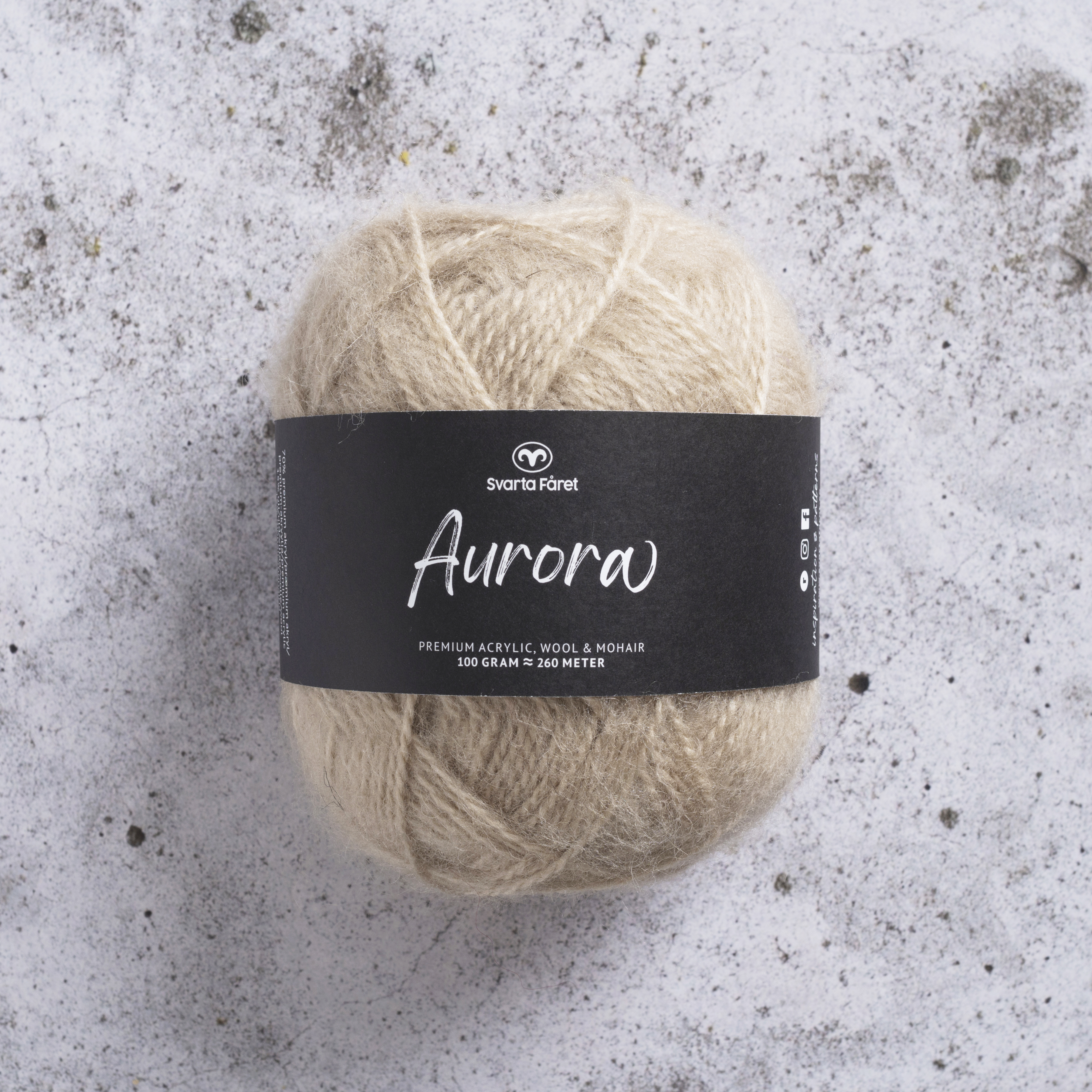 Svarta Fåret Aurora 100 g Shimmering beige 31608