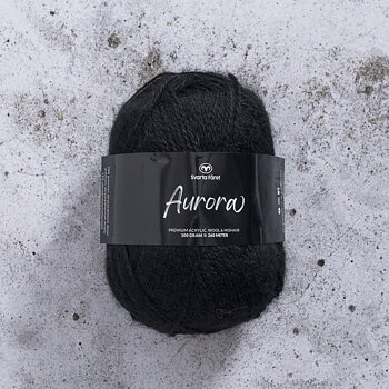 Svarta Fåret Aurora 100 g Pitch black 31611