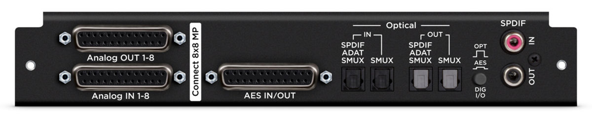 Apogee Connect 8X8MP | modulkort 8x8 Analog I/O + 8x8 AES/Optical I/O + 8 mik pre