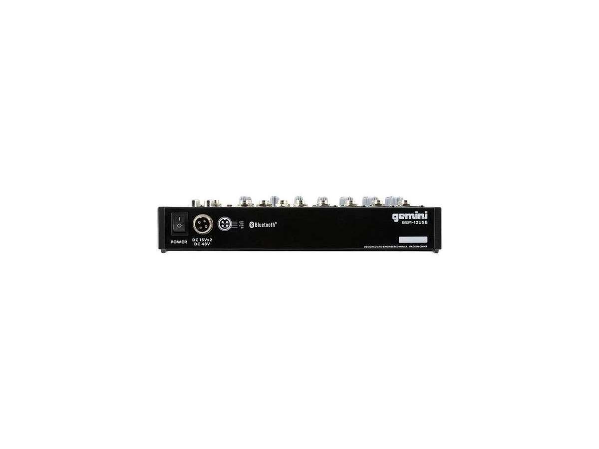 Gemini GEM-12USB | 12-kanals USB-mixer med blåtand - 3