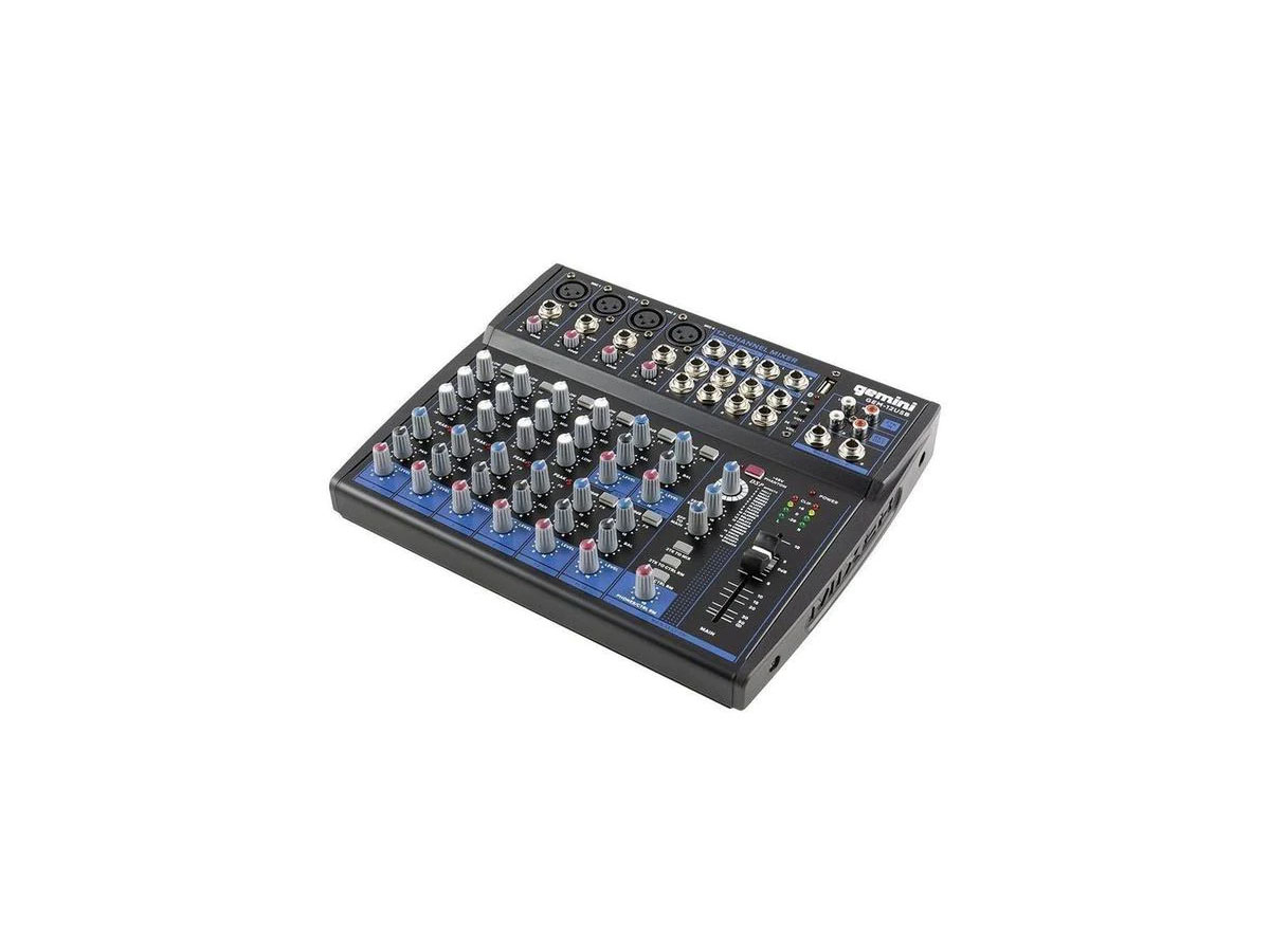 Gemini GEM-12USB | 12-kanals USB-mixer med blåtand