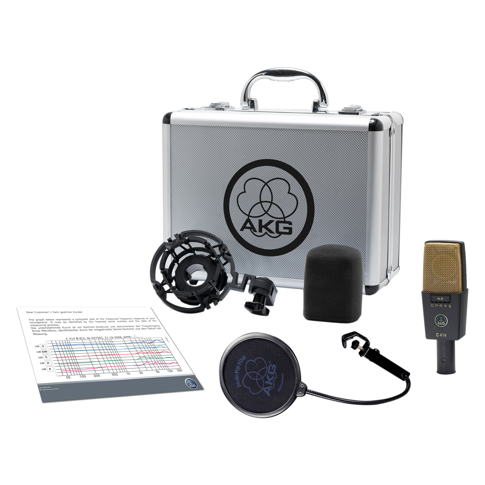 AKG C414 XLII | 9 polar patterns, presad frekvensrespons - 4