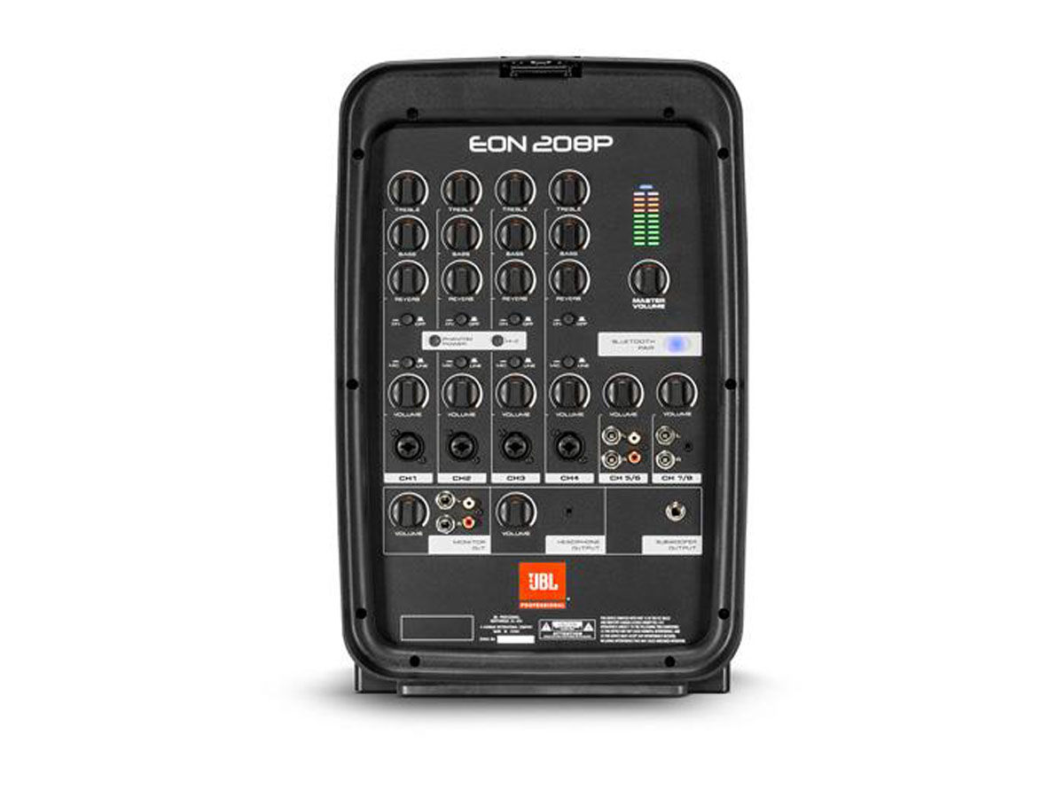 JBL EON208P | (PAR) Portabelt Komplett PA, Bluetooth Audio streaming, 8ch mixer/FX, 2st 8" 2-vägs - 5