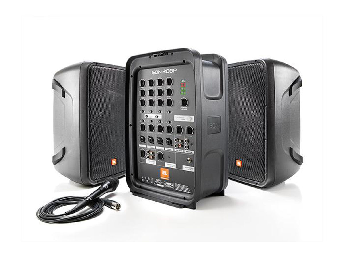 JBL EON208P | (PAR) Portabelt Komplett PA, Bluetooth Audio streaming, 8ch mixer/FX, 2st 8" 2-vägs - 6