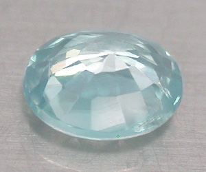 Preciosa piedra preciosa de circón azul natural de talla ovalada de 0,54 ct - 2