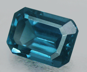 Impresionante piedra preciosa de topacio azul Londres natural de talla esmeralda de 1,44 ct - 3
