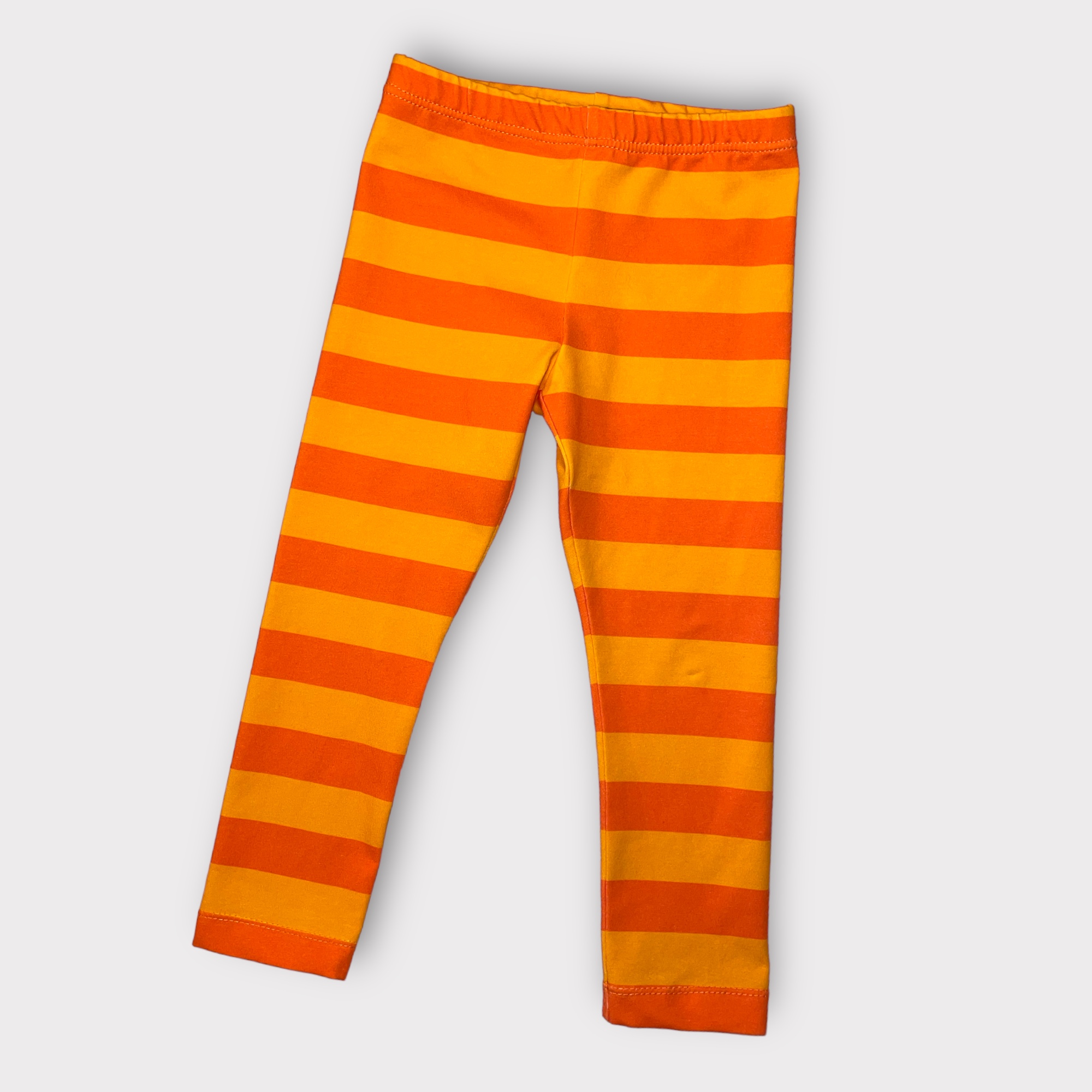 Leggings randig gul/orange