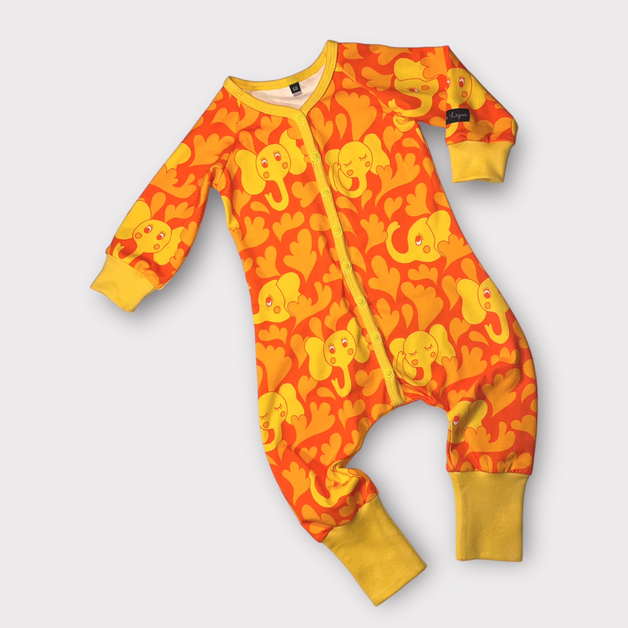 Babydress ”Eli Elefant” gul