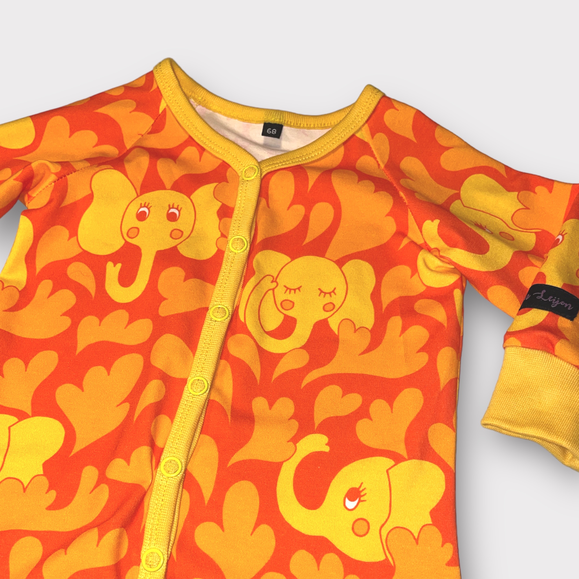 Babydress ”Eli Elefant” gul - 3