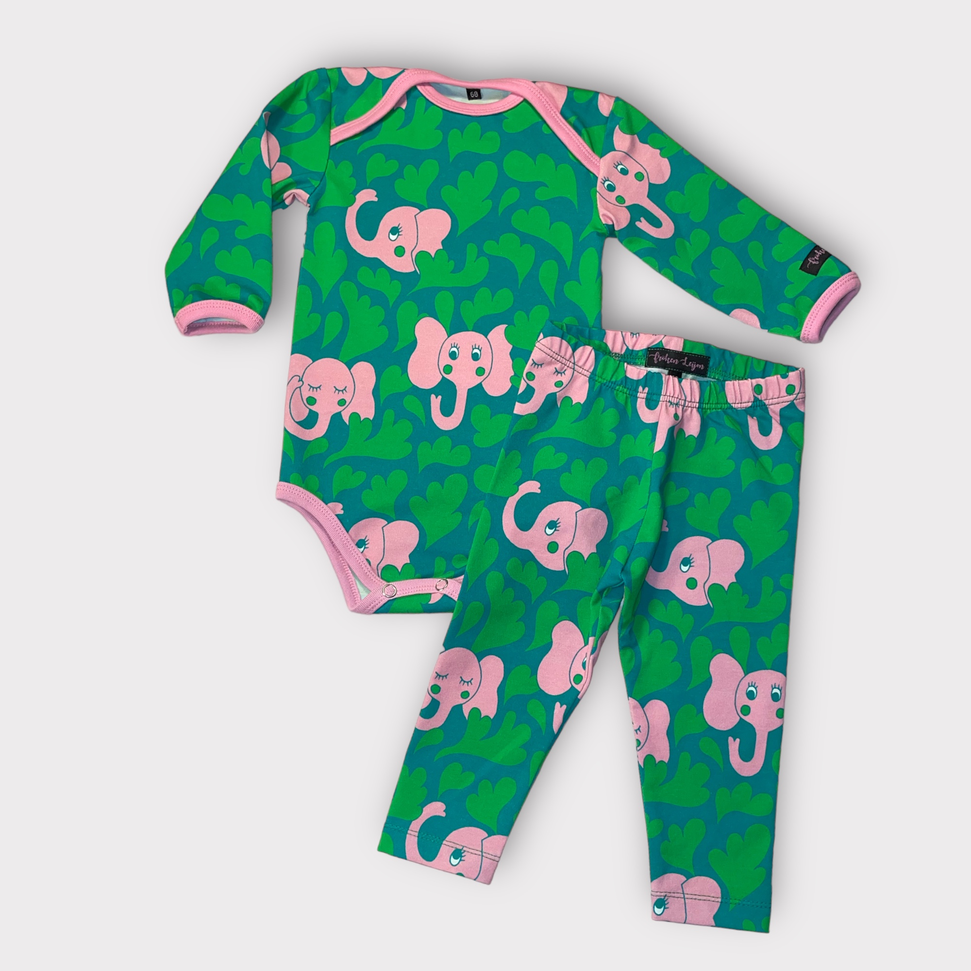 Leggings ”Eli Elefant” grön stl. 68, 86 och 98