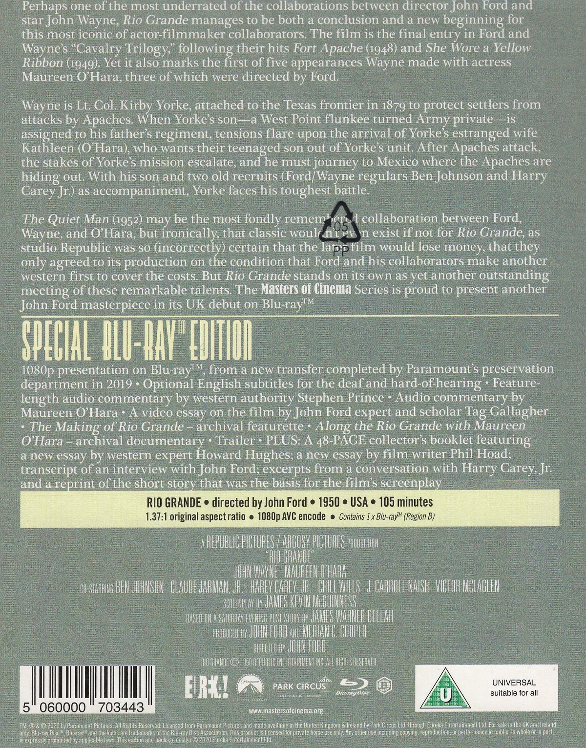 Rio Grande (Limited Edition) (ej svensk text) (Blu-ray) - 2