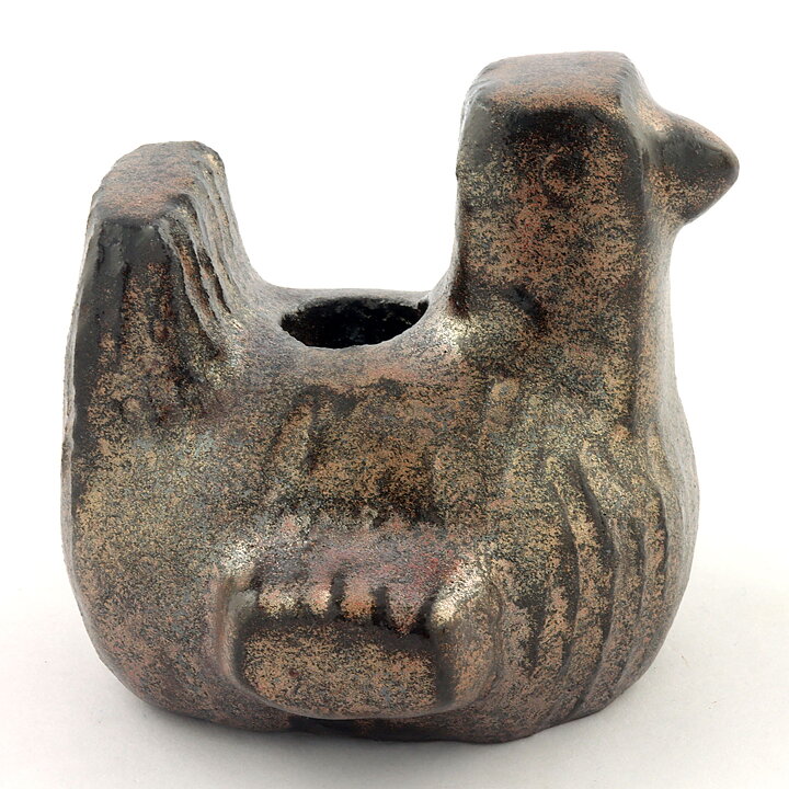 Lars Bergsten (1960s) Rustic Bird Candleholder 8 cm (1)