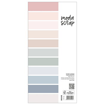 MODASCRAP -MODASCRAP COLOR PALETTE - SECRET GARDEN 6X12"