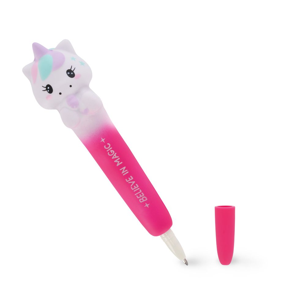 Squishy gel pen, Unicorn, Sort - 3