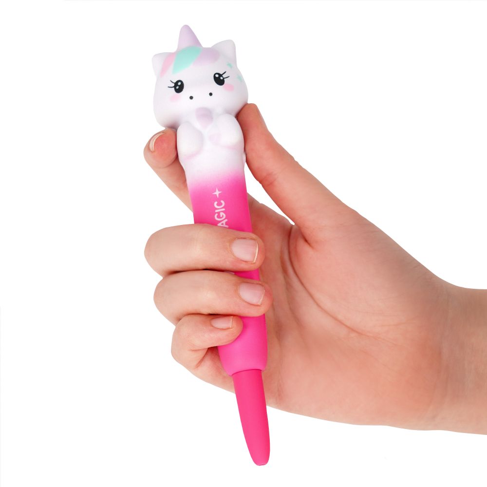 Squishy gel pen, Unicorn, Sort - 4