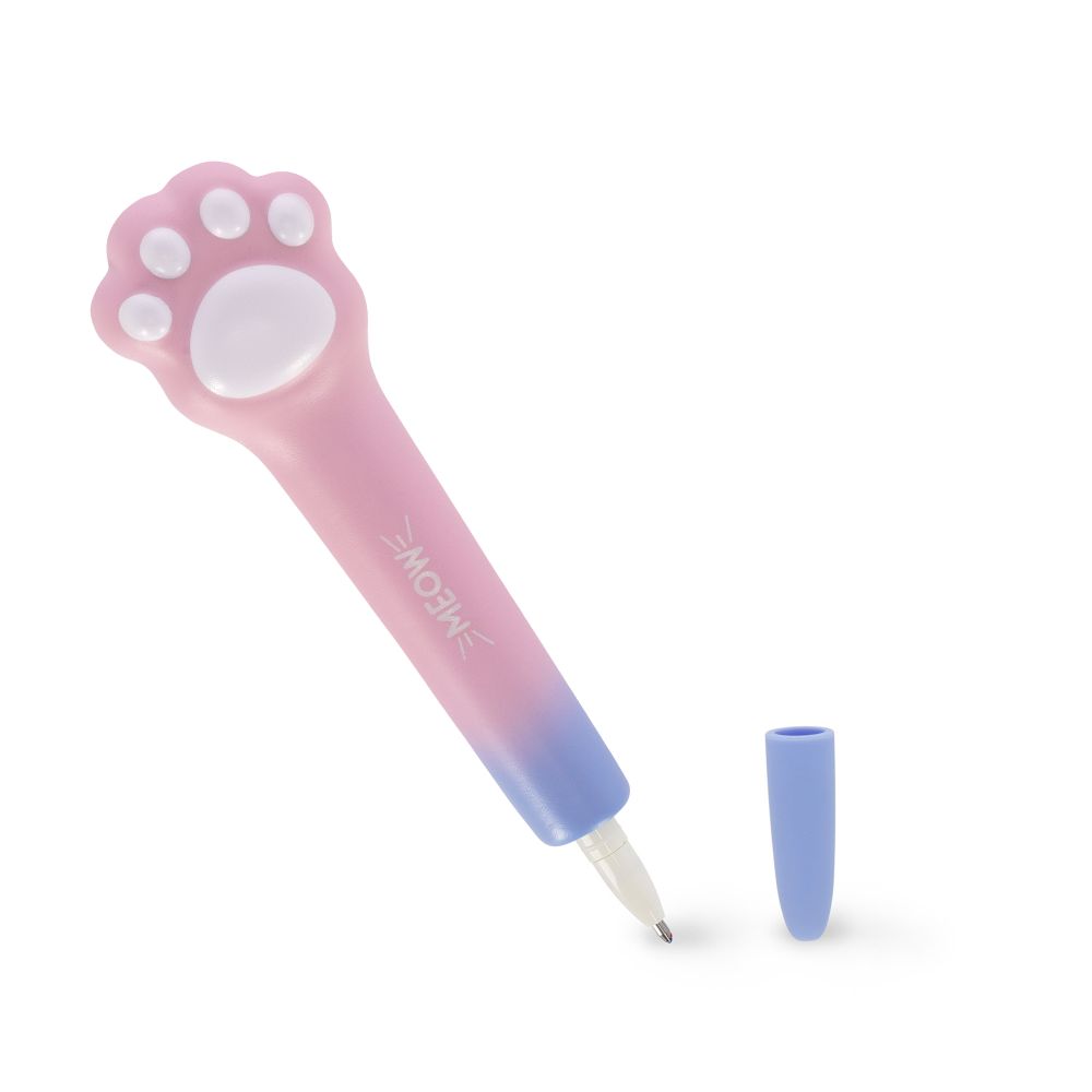 Squishy gel pen, Kitty, Blå - 3