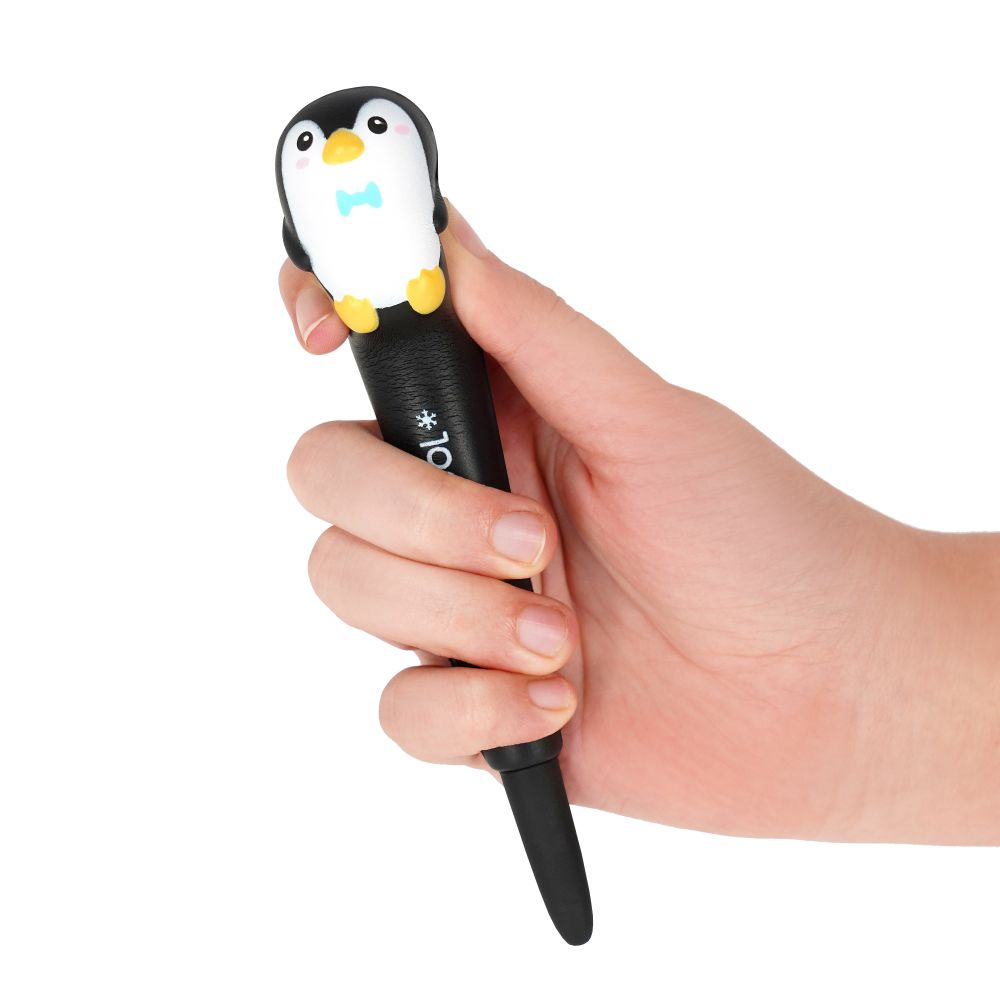 Squishy gel pen, Penguin, Svart - 5
