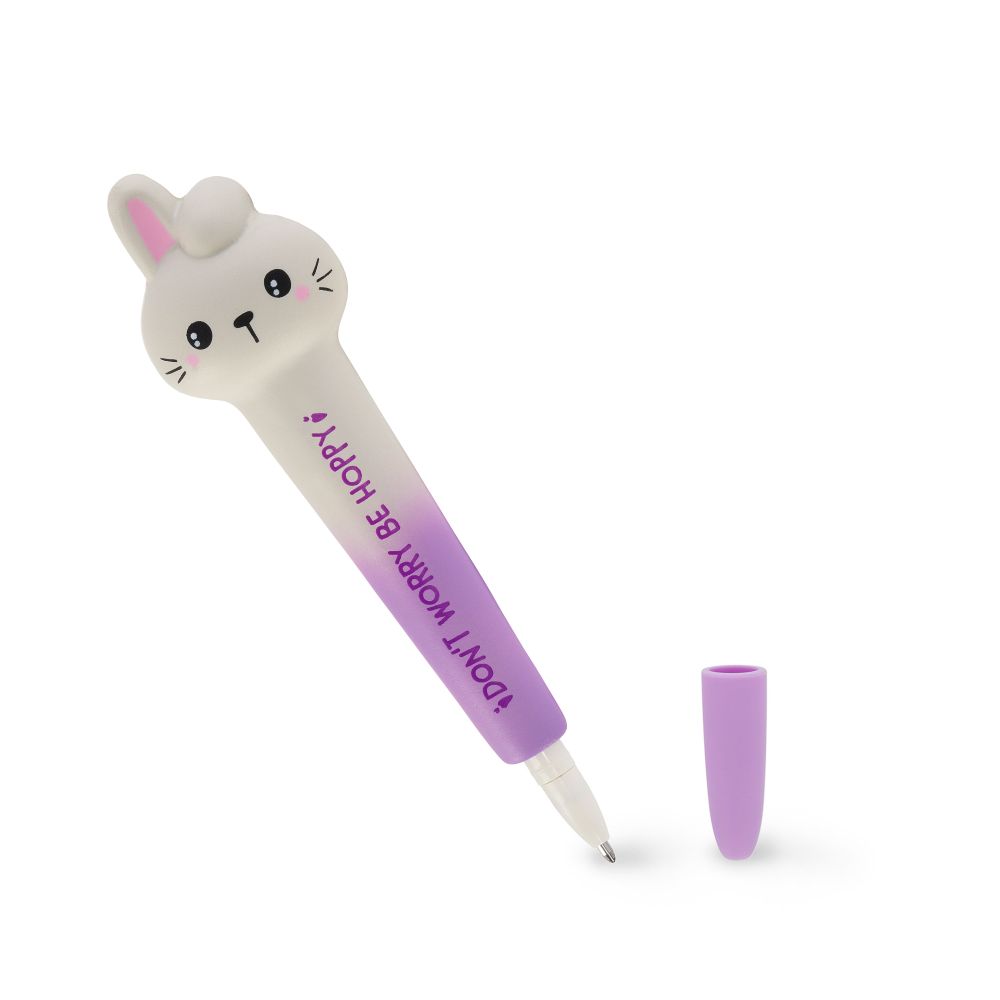 Squishy gel pen, Bunny, Sort - 3