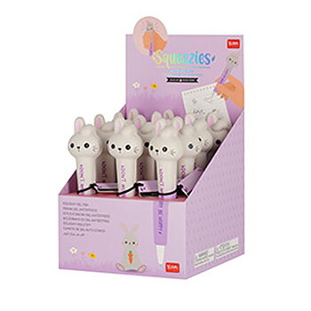 Squishy gel pen, Bunny, Sort
