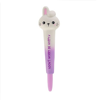 Squishy gel pen, Bunny, Sort