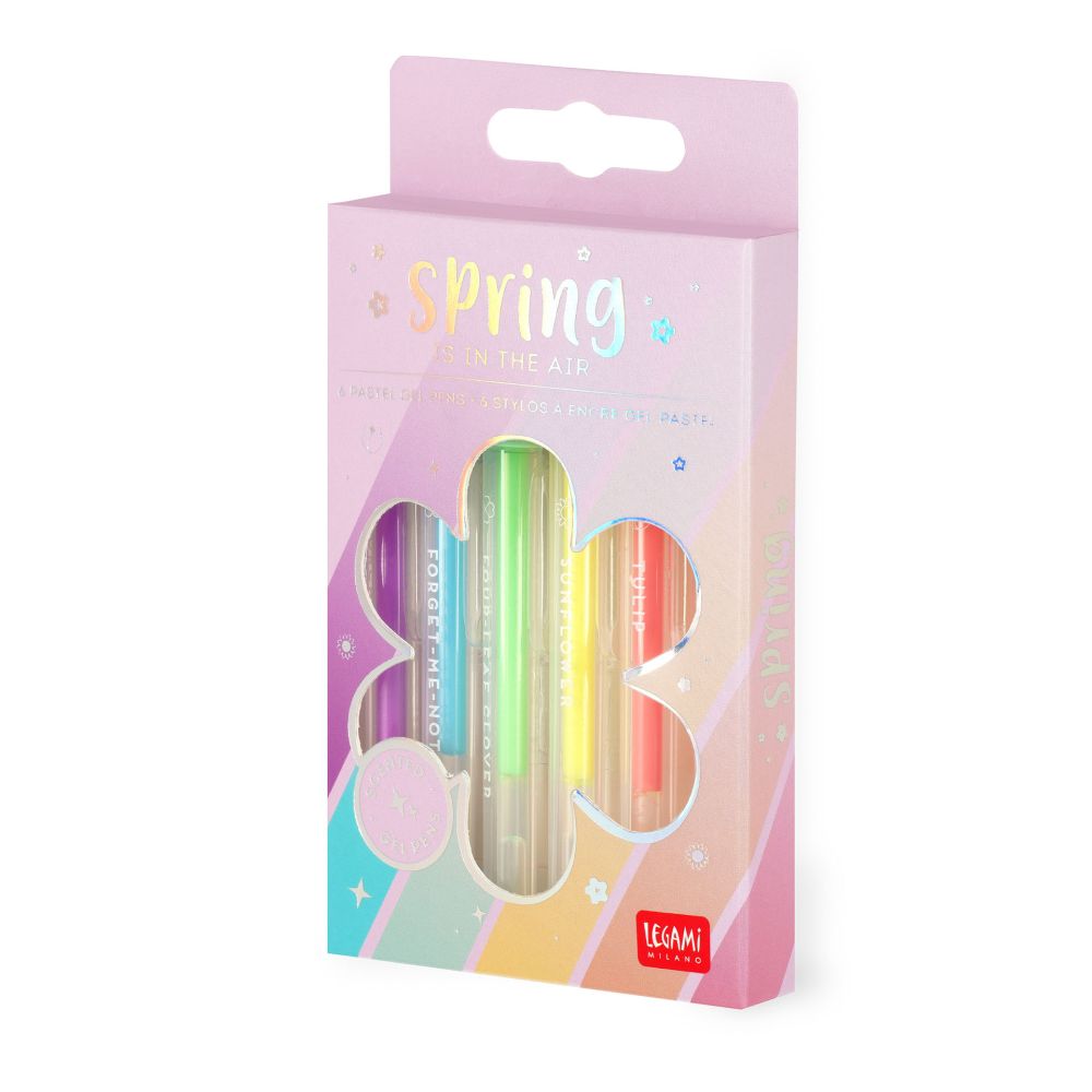 Spring is in the air, Mini gel pen set, pastellfärg
