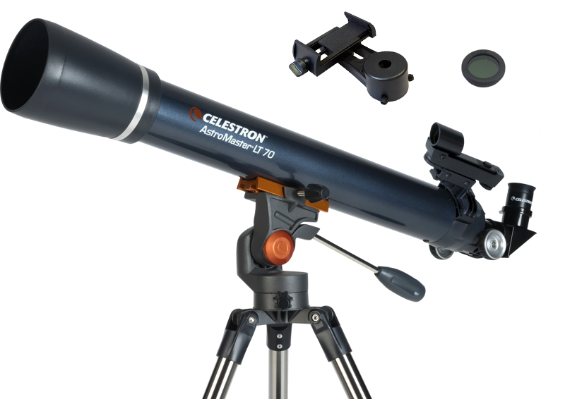 CELESTRON ASTROMASTER LT 70AZ - MED SMARTPHONEADAPTER OCH MÅNFILTER