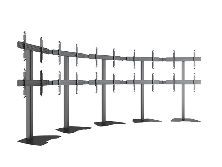 M Pro Series - Video Wall Floorbase MBFMC5X2U Micro Adjustable