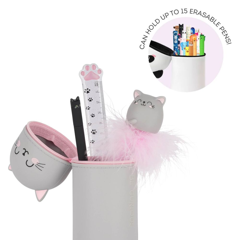 Penalhus af silikone, Kawaii, Kitty - 4