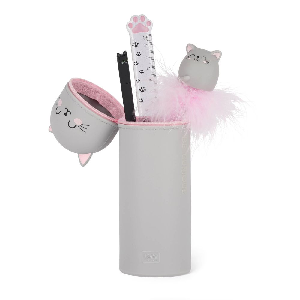 Penalhus af silikone, Kawaii, Kitty - 3