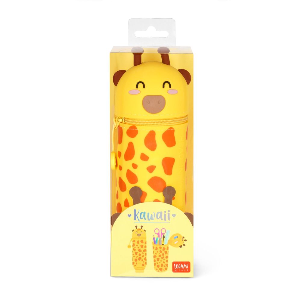 Pennfodral av silikon, Kawaii, Giraffe