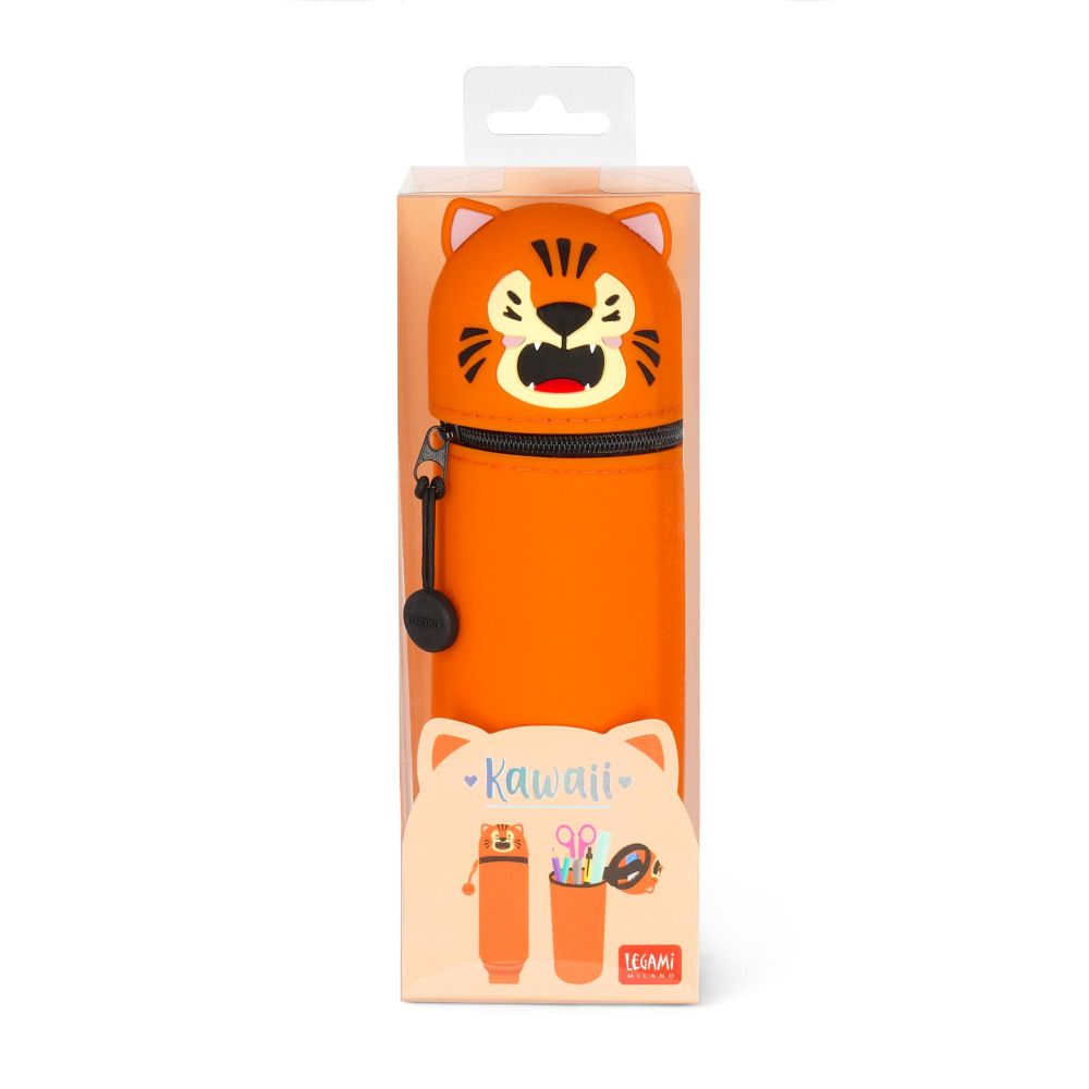 Pennfodral av silikon, Kawaii, Tiger