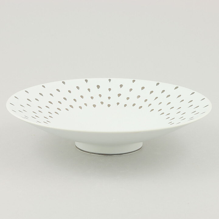 Stig Lindberg (Filigran 1951) Bowl with Silver Raindrops Decor 17 cm