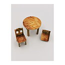 Dollhouse Second Hand - Kitchen table and chairs Lundby Scale