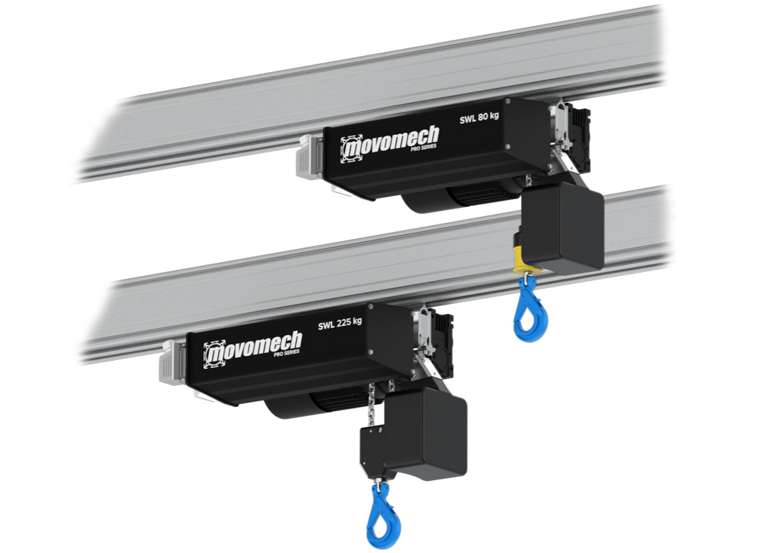 Frekvensstyrd kättingtelfer Mechchain Pro II,  Maxlast: 225 kg