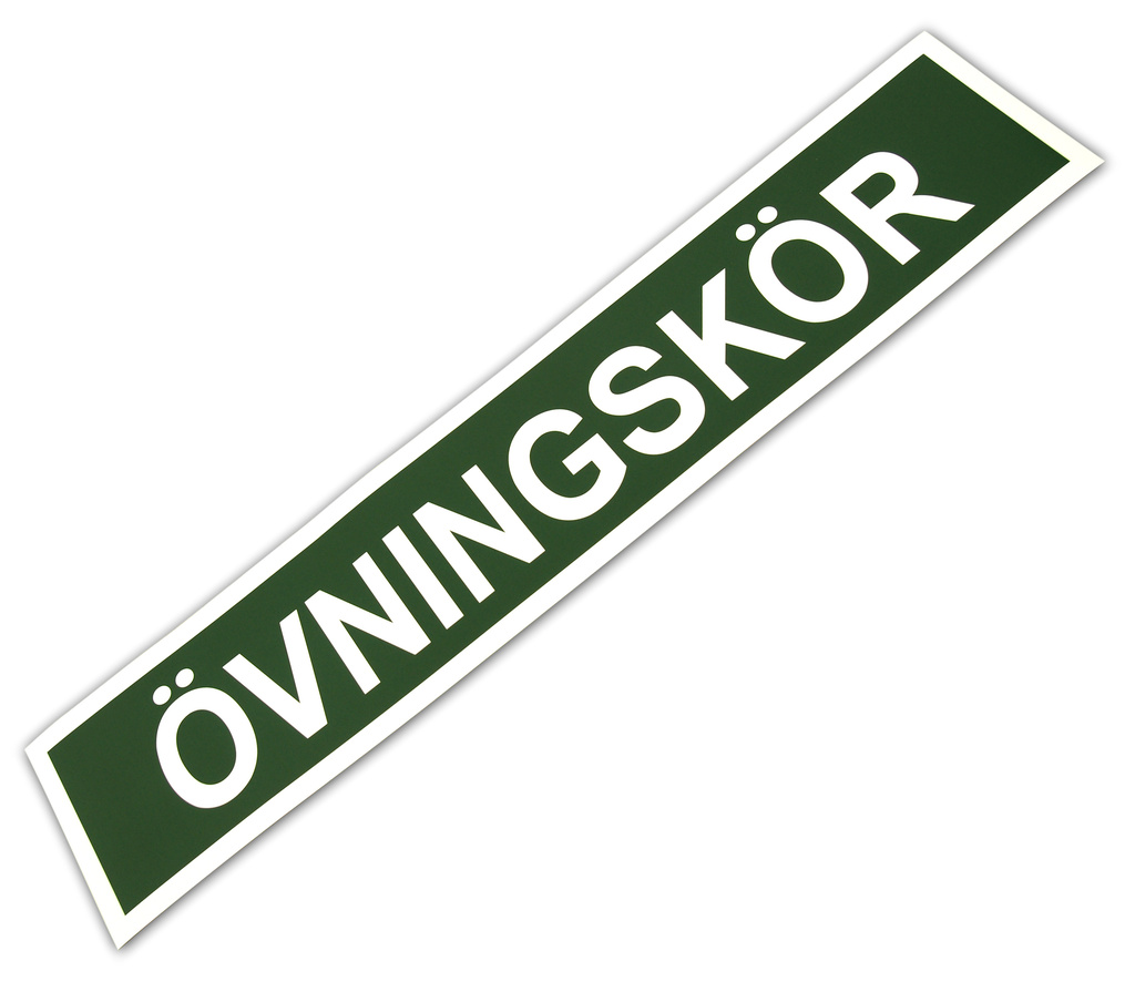 Övningskörningsskylt magnetisk