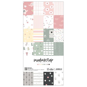 MODASCRAP -PAPER PACK HELLO SWEET GIRL 6X12"