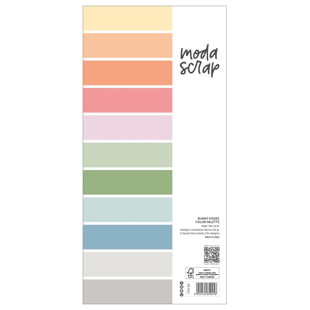 MODASCRAP COLOR PALETTE - BUNNY KISSES 6X12"