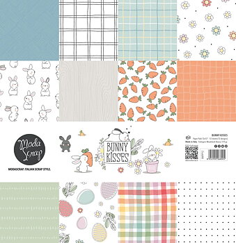MODASCRAP -PAPER PACK BUNNY KISSES 12X12"