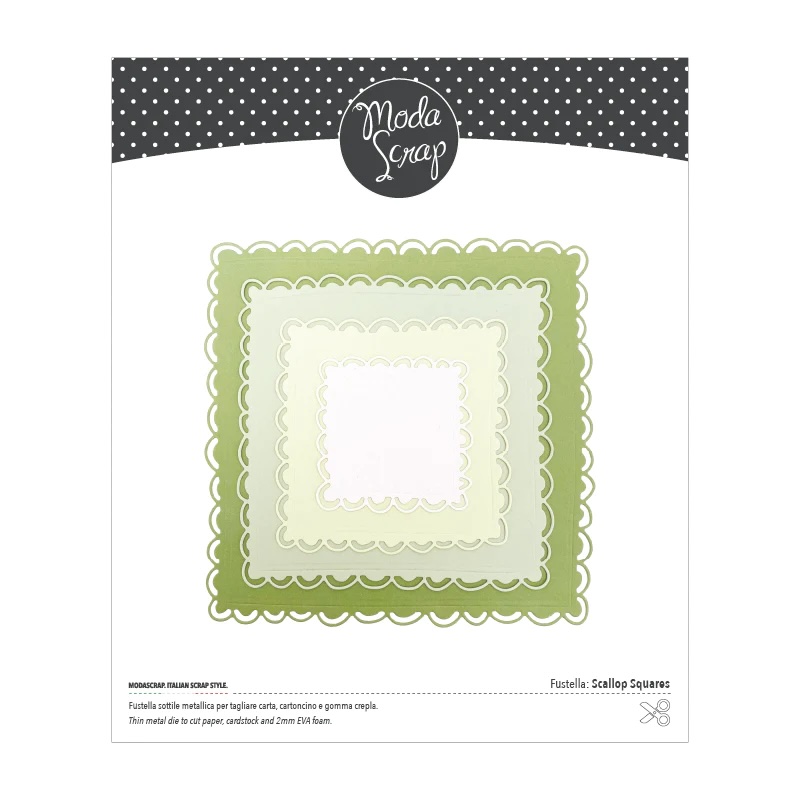MODASCRAP-  DIE  SCALLOP SQUARES
