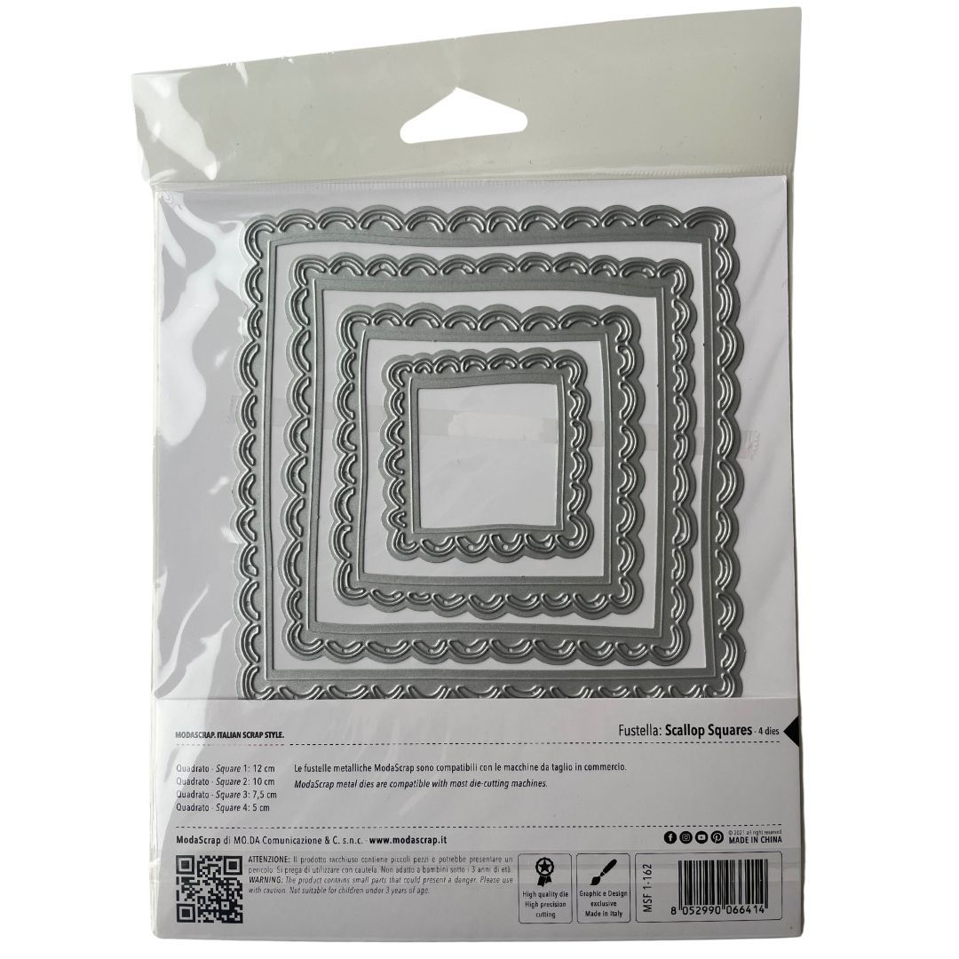 MODASCRAP-  DIE  SCALLOP SQUARES - 2