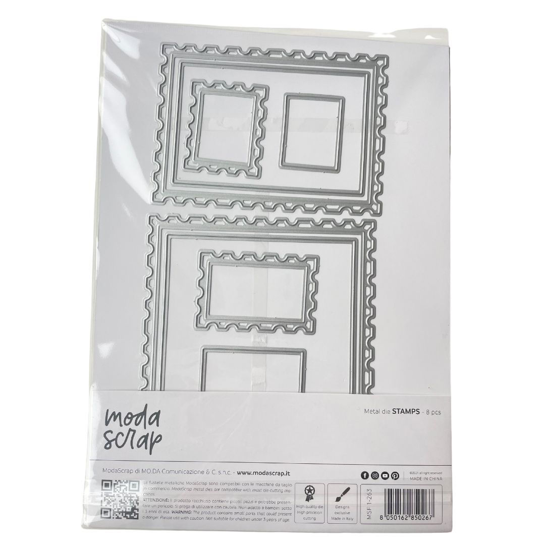 MODASCRAP DIE - STAMPS- postage - 2