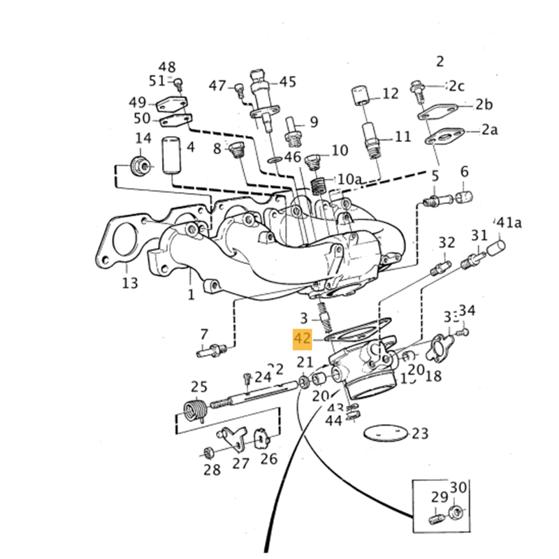 Gasket, throttle house - 2